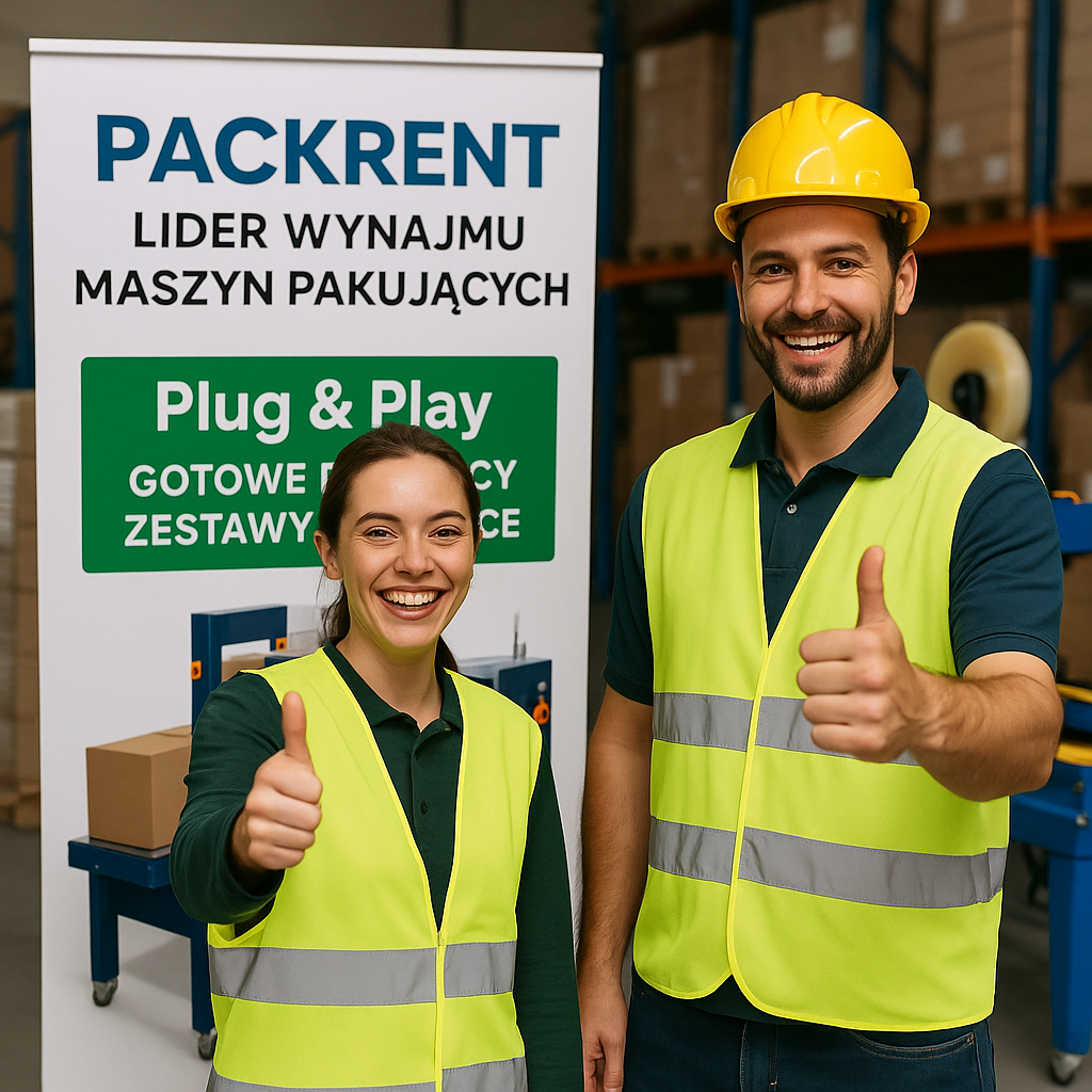 PackRent: Wynajem maszyn pakujących: wiązarki, bandownice, napinacze, zaklejarki, dyspensery
